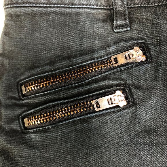 Sanctuary Black Skinny Moto Jeans  Size 28 - Picture 4 of 9